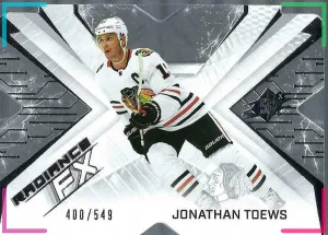 2022-23 SPx Jonathan Toews Radiance FX Die-Cut SP /549 #RFX-28 Blackhawks