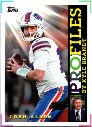 2026 Topps Flagship Josh Allen Profiles by Kyle Brandt Insert #TP-20 Bills QB