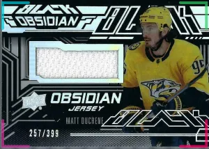 2022-23 SPx UD Black Matt Duchene Obsidian Game Used Jersey /399 #OJ-MD Predator
