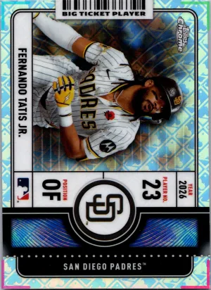 2026 Topps Chrome Logofractor Fernando Tatis Jr Big Ticket Player Padres #BTP-20