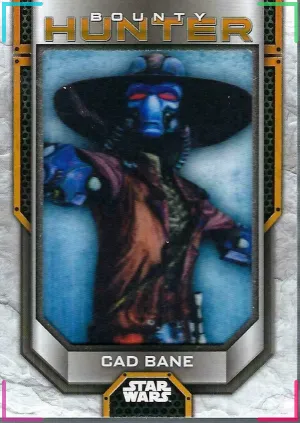 2021 Topps Star Wars Bounty Hunters Cad Bane Patch Relic Insert #PBH-CB