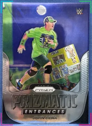 2022 Panini Prizm WWE John Cena Prizmatic Entrances Silver Prizm Insert #14