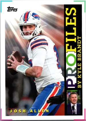 Josh Allen 2026 Topps Profiles by Kyle Brandt Insert #TP-20 Buffalo Bills