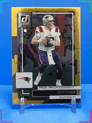 Mac Jones 2022 Donruss Gold Press Proof Premium #134 27/50