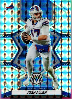2022 Panini Mosaic Josh Allen Reactive Blue Prizm Parallel #20 Buffalo Bills