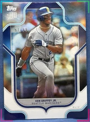 2023 Topps x J-Rod Ken Griffey Jr Rainbow Foil /99 #32 Seattle Mariners