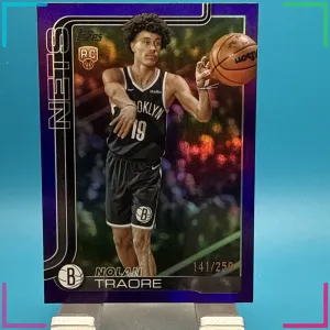 Nolan Traore 2025-26 Topps Basketball Purple 141/250 (RC) Brooklyn Nets #219