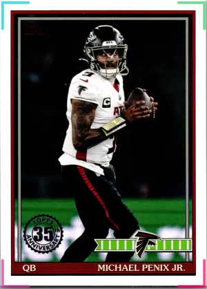 2026 Topps Michael Penix Jr 1991 Flashback Retro Insert #91TF-4 Falcons QB
