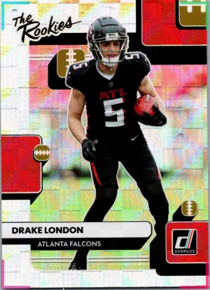 2022 Panini Donruss The Rookies Drake London RC #TR-7 Falcons