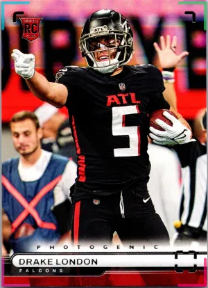 2022 Panini Chronicles Drake London Photogenic #PH-39 Atlanta Falcons Rookie