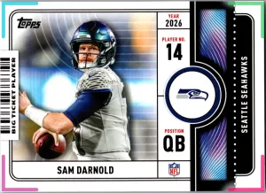 2026 Topps Flagship Sam Darnold Big Ticket Player Insert #BTP-19 Seahawks