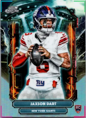 2025 Topps Cosmic Chrome Jaxson Dart Extraterrestrial Talent RC #ET-2 Giants