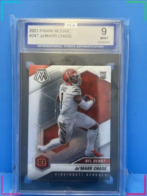 Ja'Marr Chase 2021 Mosaic #247 ISA 9 RC