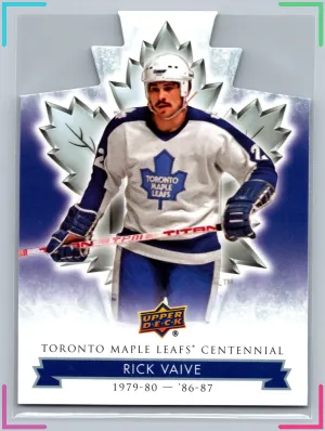 2017 Upper Deck Toronto Maple Leafs Centennial Die-Cut RICK VAIVE #1 NM