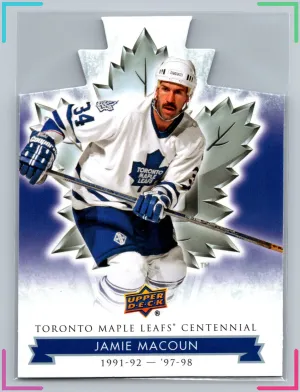 2017 Upper Deck Toronto Maple Leafs Centennial Die-Cut JAMIE MACOUN #47 NM