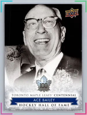 2017 Upper Deck Toronto Maple Leafs Centennial HHOF ACE BAILEY #157 NM