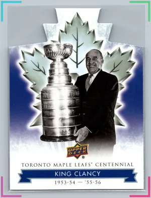 2017 Upper Deck Toronto Maple Leafs Centennial Die-Cut KING CLANCY #45 NM