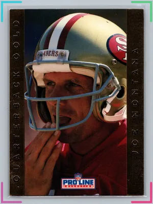 1992 Pro Line Collection Quarterback Gold JOE MONTANA #14 NM