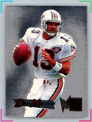 1995 Fleer Metal Silver Flasher DAN MARINO #24 EX