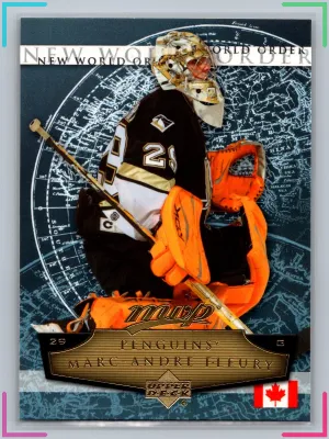 2007-08 Upper Deck MVP New World Order MARC-ANDRE FLEURY #NW11 NM