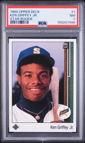 1989 Upper Deck #1 Ken Griffey Jr RC PSA 7