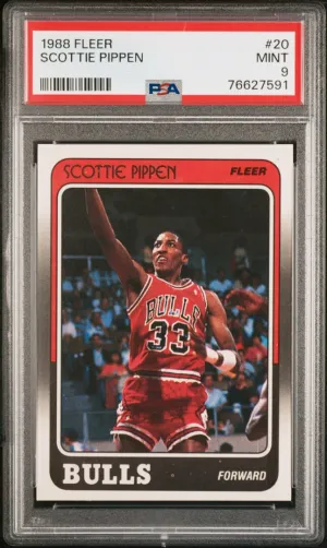 1988 Fleer #20 Scottie Pippen RC PSA 9