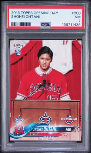 2018 Topps Opening Day #200 Shohei Ohtani RC PSA 7