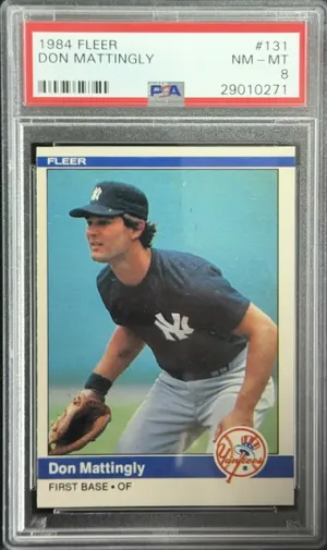 1984 Fleer Don Mattingly RC PSA 8 #131