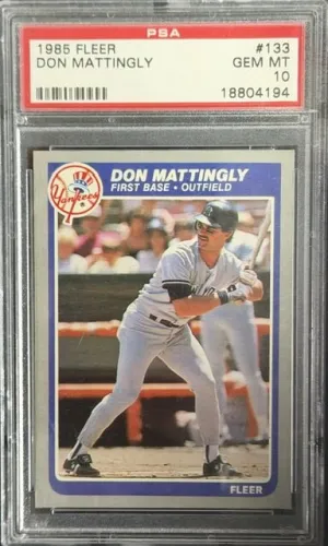 1985 Fleer Don Mattingly PSA 10 #133