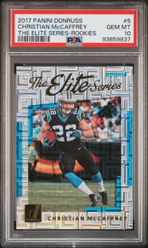 2017 Panini Donruss The Elite Series Rookie Christian Mccaffrey PSA 10