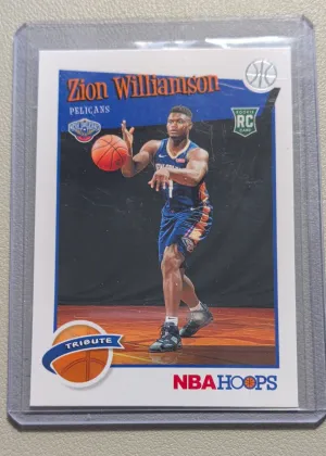 2019 Panini Hoops Zion Williamson Tribute Rookie #296