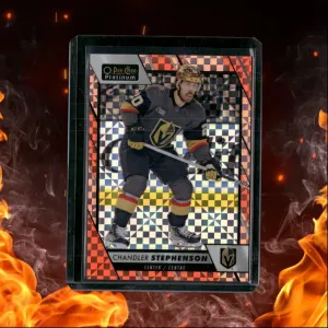 2023-24 O-Pee-Chee Platinum Chandler Stephenson Orange Checkers 21/25 #133
