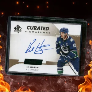 2022-23 SP Authentic Curated Signatures Bo Horvat Auto 147/199 #SPC-BH