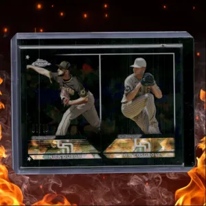 2023 Topps Chrome Update Sapphire Edition Black Nick Duron / Tom Cosgrove Rookie