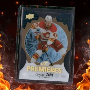 2023-24 Upper Deck Ice Premieres Rookie Gold Connor Zary Rookie 04/25 #157