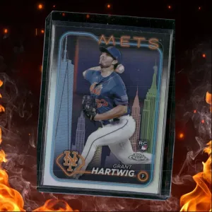 2024 Topps Chrome Big Apple Grant Hartwig Rookie #45