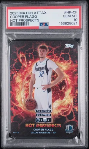 2025 Topps #HP-CF Cooper Flagg Match Attax Hot Prospects PSA 10