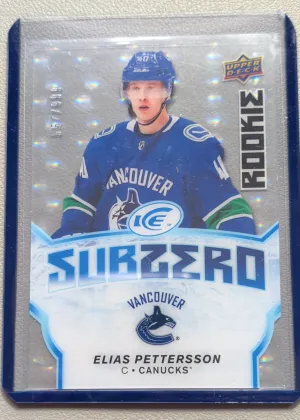 2018-19 Upper Deck Ice Elias Pettersson Sub Zero #SZ-21