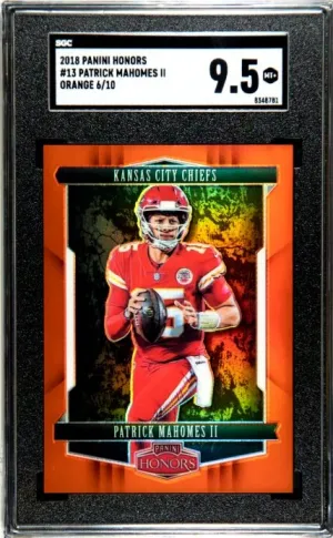 2018 Panini Honors Patrick Mahomes II Orange /10 SGC 9.5