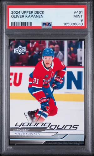 2024 Upper Deck Oliver Kapanen Young Guns PSA 9