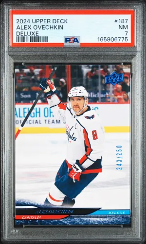 2024 Upper Deck Alex Ovechkin Deluxe /250 PSA 7