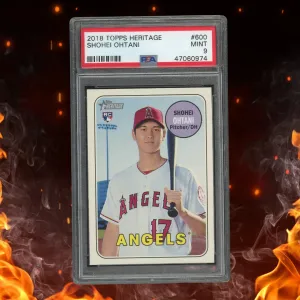 2018 Topps Heritage Shohei Ohtani Rookie #600 PSA 9