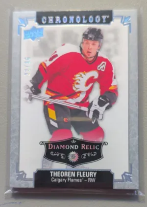 2018-19 Upper Deck Chronology Theoren Fleury Diamond Relic #9B2E9