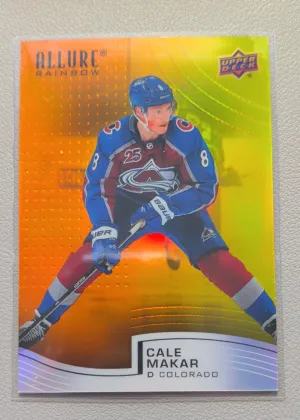 2021-22 Upper Deck Allure Rainbow Cale Makar Orange/Yellow #R-59