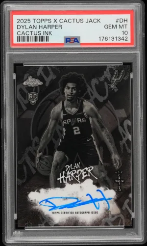 2025 Topps Chrome X Cactus Jack Cactus Ink Dylan Harper