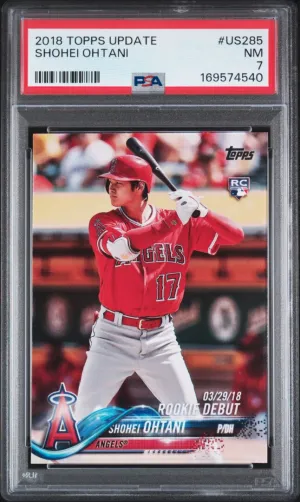 2018 Topps Update Shohei Ohtani RC PSA 7 #US285