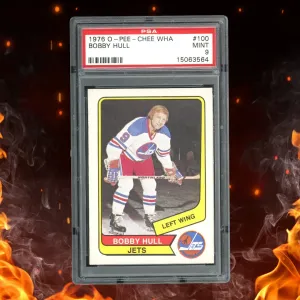 1976-77 O-Pee-Chee Bobby Hull #100 PSA 9