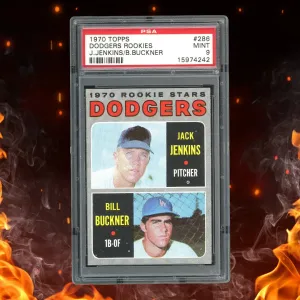 1970 Topps Jack Jenkins Bill Buckner Dodgers Rookie #286 PSA 9