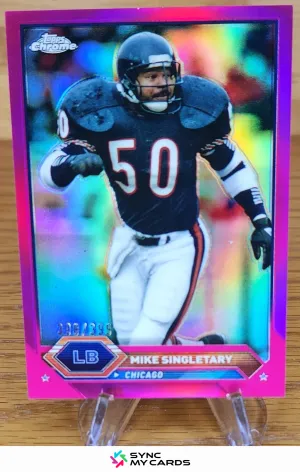 2023 Topps Composite Chrome #25 Mike Singletary Magenta Refractor #'d/399 Bears