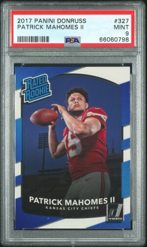 2017 Panini Donruss Patrick Mahomes Ii PSA 9
